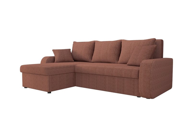 Kintore 3-sits Hörnbäddsoffa Brun - Möbler - Vardagsrum - Bäddsoffor - Hörnbäddsoffa