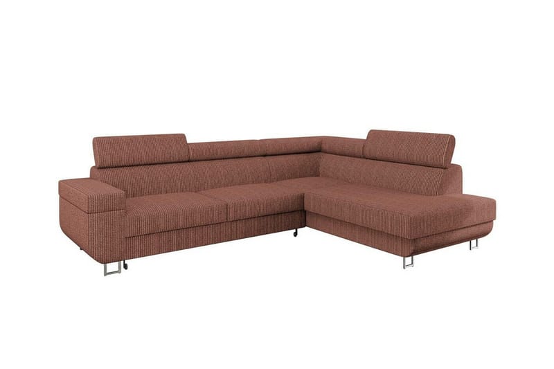 Kintore 3-sits Hörnbäddsoffa Brun - Möbler - Vardagsrum - Bäddsoffor - Hörnbäddsoffa