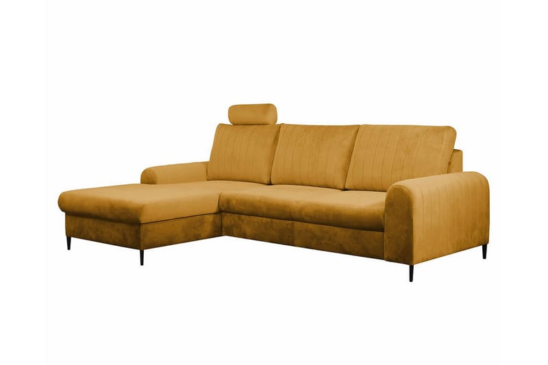 Kintore 3-sits Hörnbäddsoffa Gul - Möbler - Vardagsrum - Bäddsoffor - Hörnbäddsoffa