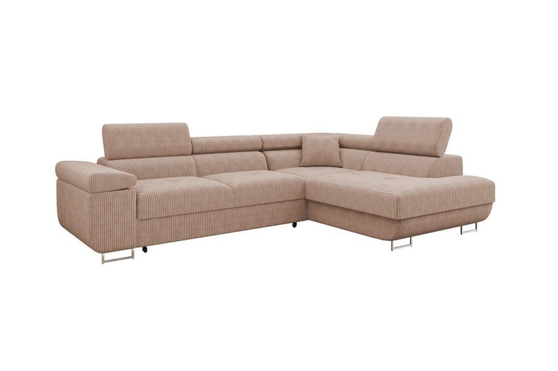 Kintore 4-sits Hörnbäddsoffa Beige - Möbler - Vardagsrum - Bäddsoffor - Hörnbäddsoffa