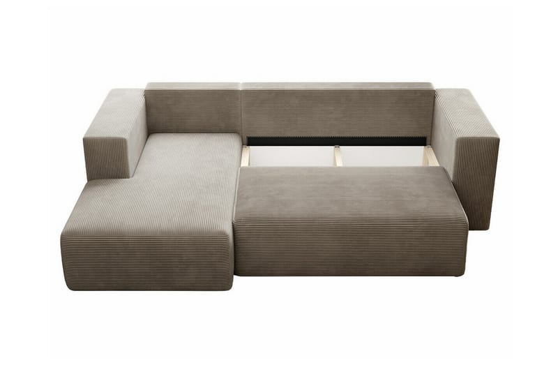 Listowel 3-sits Hörnbäddsoffa Beige/Ljusbeige - Möbler - Vardagsrum - Bäddsoffor - Hörnbäddsoffa