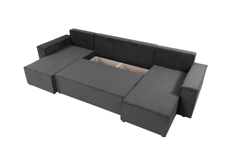 Magston 4-sits Hörnbäddsoffa Brun - Möbler - Vardagsrum - Bäddsoffor - Hörnbäddsoffa