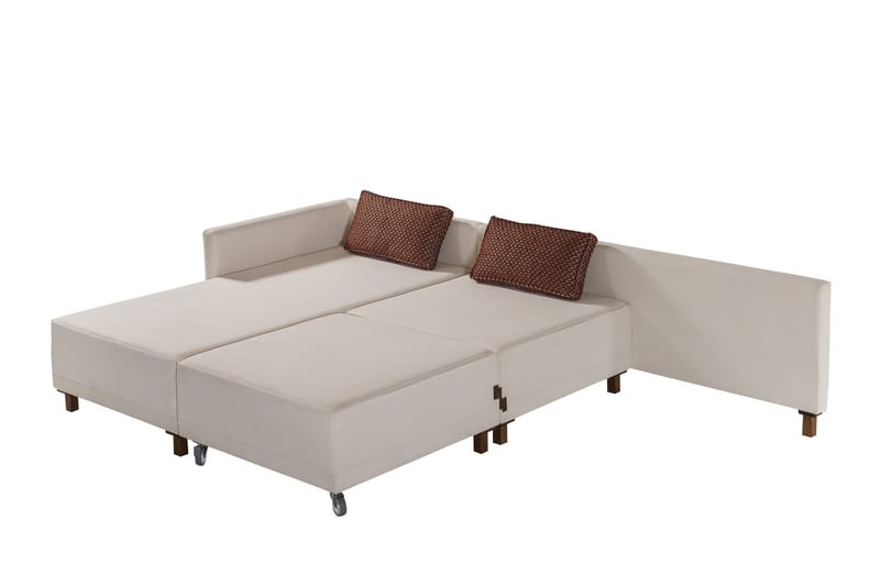 Matris 4-sits Bäddsoffa med Divan Beige - Möbler - Vardagsrum - Bäddsoffor