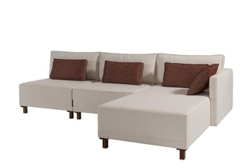 Matris 4-sits Bäddsoffa med Divan Beige