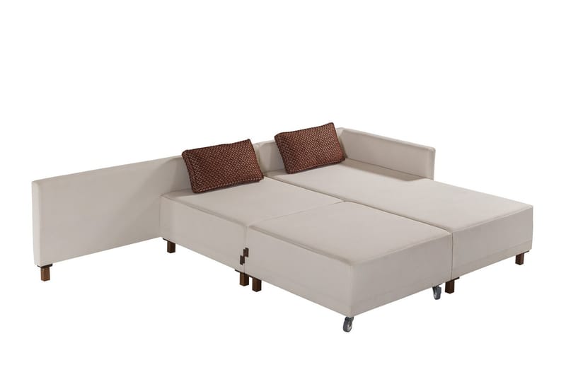 Matris 4-sits Bäddsoffa med Divan Beige - Möbler - Vardagsrum - Bäddsoffor