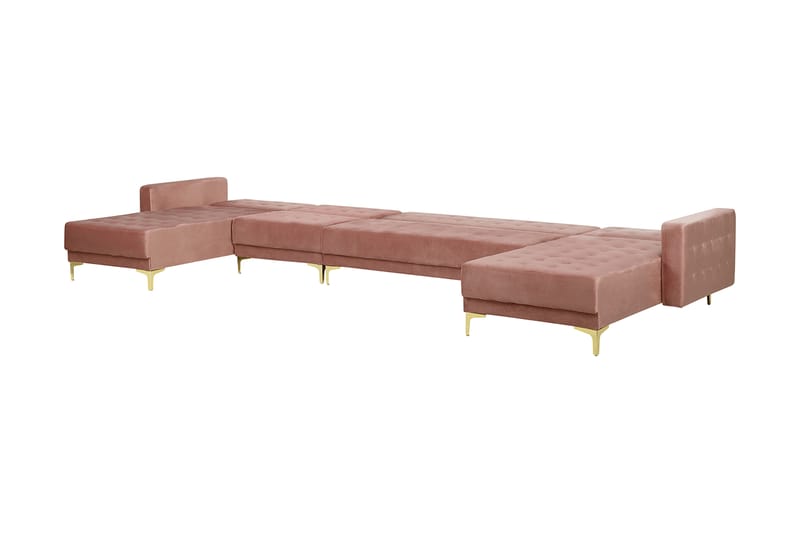 MAZOTO Bäddsoffa med Fotpall Rosa - Möbler - Vardagsrum - Bäddsoffor