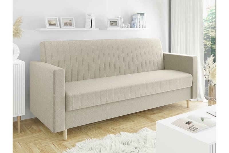 Midfeld 3-sits Bäddsoffa Beige - Möbler - Vardagsrum - Bäddsoffor