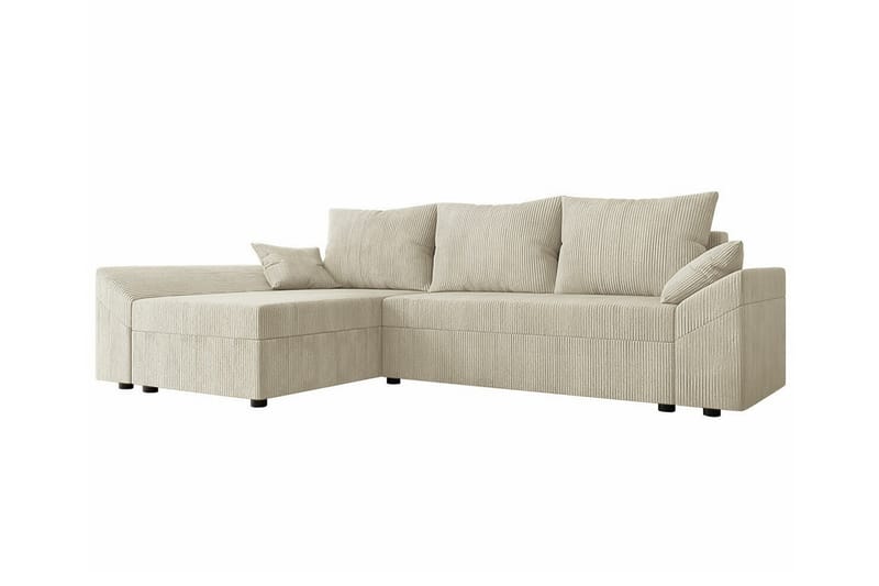 Midfeld 3-sits Hörnbäddsoffa Beige - Möbler - Vardagsrum - Bäddsoffor - Hörnbäddsoffa