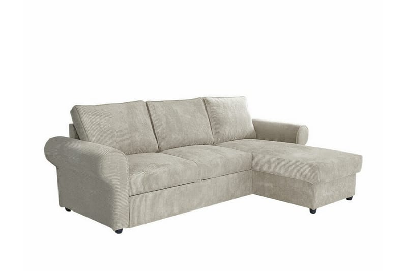 Midfeld 3-sits Hörnbäddsoffa Beige - Möbler - Vardagsrum - Bäddsoffor - Hörnbäddsoffa