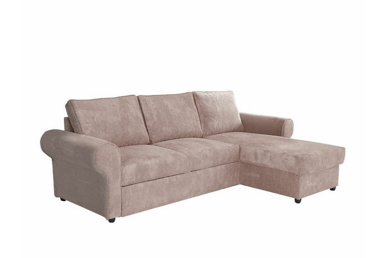 Midfeld 3-sits Hörnbäddsoffa Beige - Möbler - Vardagsrum - Bäddsoffor - Hörnbäddsoffa