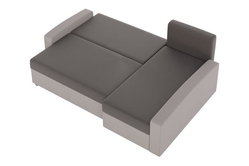 Midfeld 3-sits Hörnbäddsoffa Beige/Brun - Möbler - Vardagsrum - Bäddsoffor - Hörnbäddsoffa