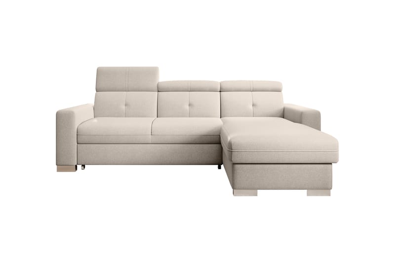 Monely Bäddsoffa m. Divan med Förvaring 3-sits Beige - Möbler - Vardagsrum - Bäddsoffor