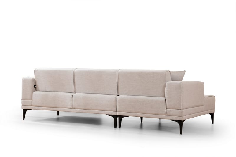 Naoko Bäddsoffa med divan Beige - Möbler - Vardagsrum - Bäddsoffor - Hörnbäddsoffa