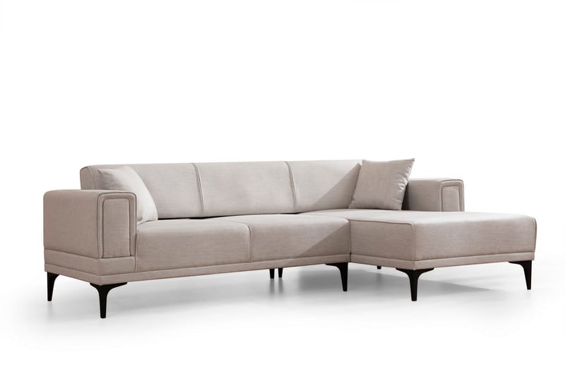 Naoko Bäddsoffa med divan Beige - Möbler - Vardagsrum - Bäddsoffor - Hörnbäddsoffa