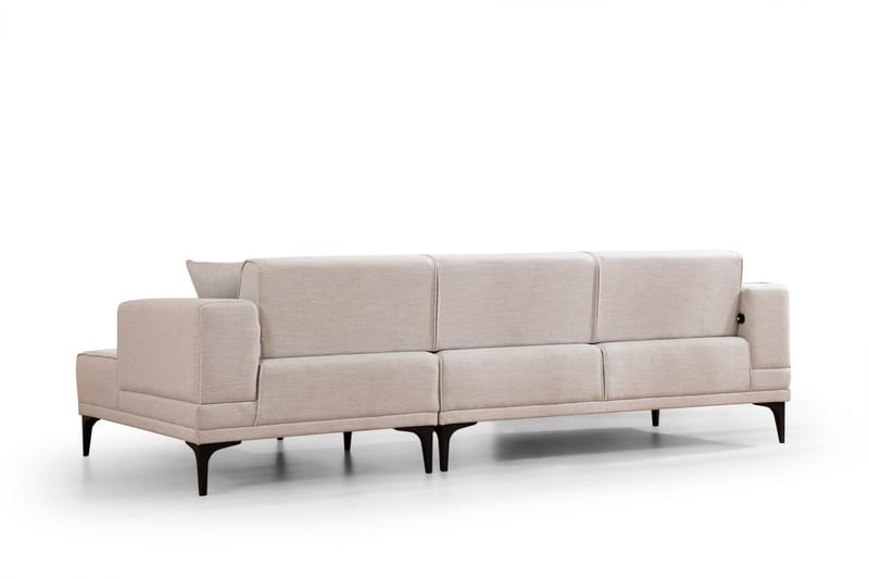 Naoko Bäddsoffa med divan Beige - Möbler - Vardagsrum - Bäddsoffor - Hörnbäddsoffa