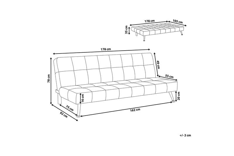 OLSKER Bäddsoffa 178 cm - Möbler - Vardagsrum - Bäddsoffor