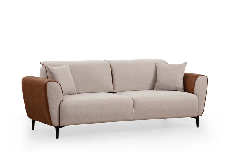 QALO 3-sits Bäddsoffa Beige - Bäddsoffor - 3-sits bäddsoffa