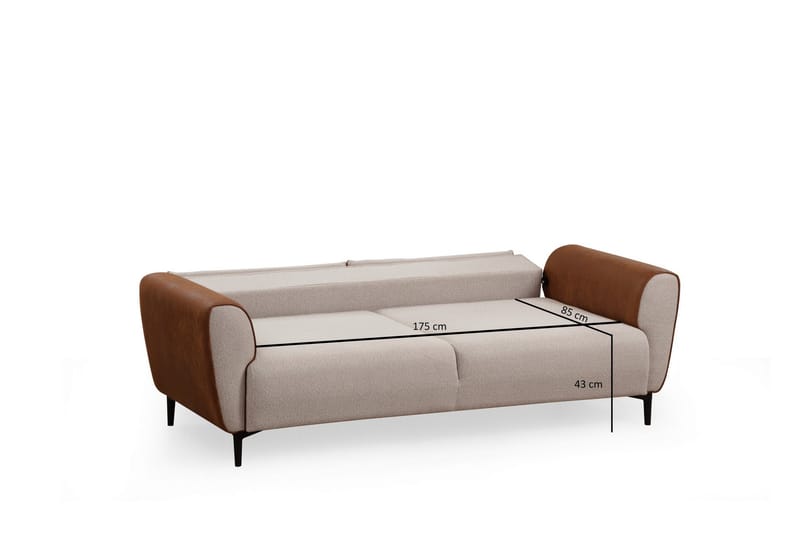 QALO 3-sits Bäddsoffa Beige - Möbler - Vardagsrum - Bäddsoffor