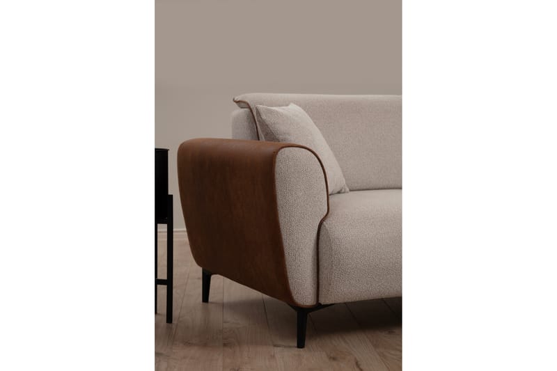 QALO Bäddsoffa med divan Beige - Möbler - Vardagsrum - Bäddsoffor - Hörnbäddsoffa