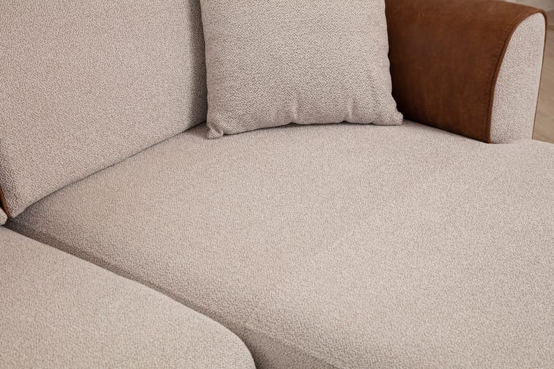 QALO Bäddsoffa med divan Beige - Möbler - Vardagsrum - Bäddsoffor - Hörnbäddsoffa