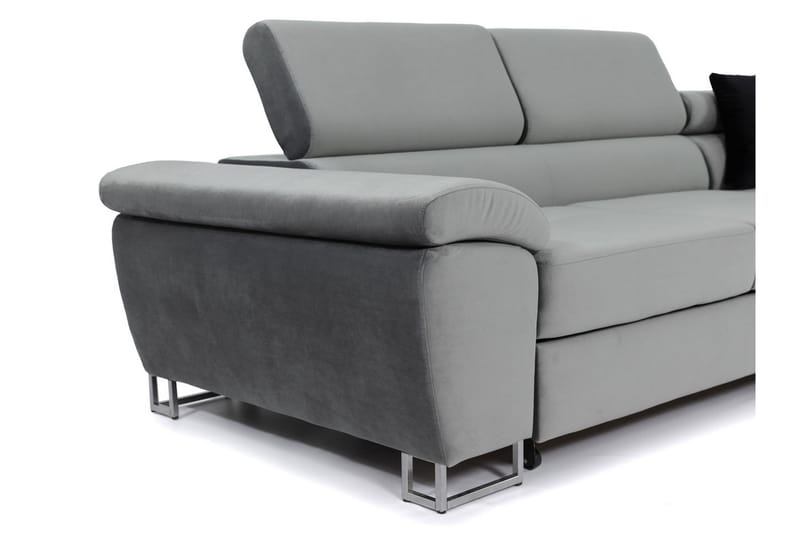 RAMERO Hörnbäddsoffa 4-sits 199x125 Rosa - Hörnbäddsoffa - Bäddsoffor