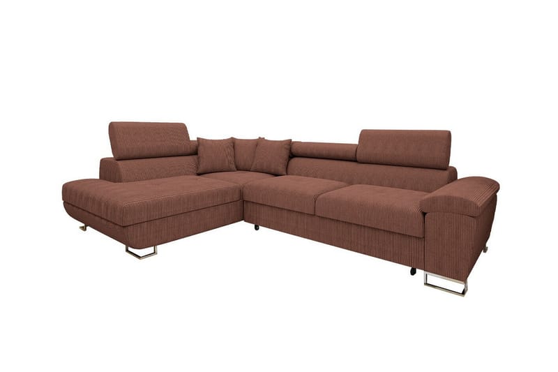 Reginia 3-sits Hörnbäddsoffa Brun - Möbler - Vardagsrum - Bäddsoffor - Hörnbäddsoffa