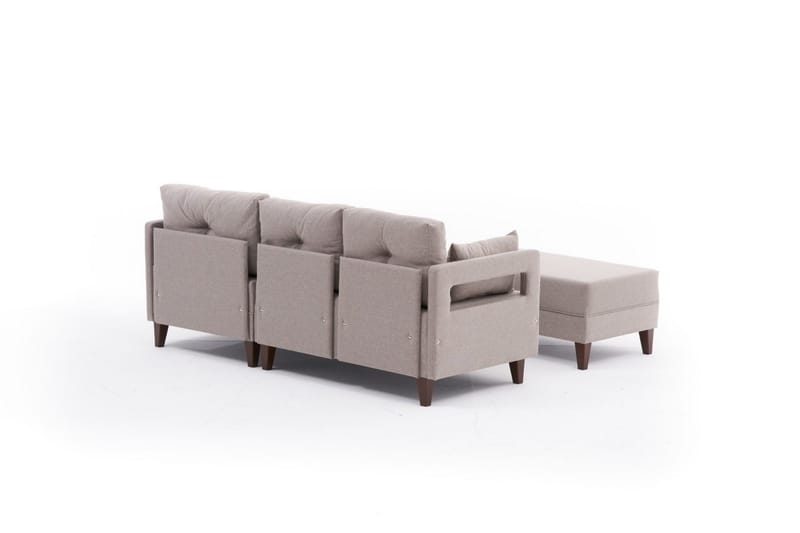 REPUBLICA Bäddsoffa m. Divan 4-sits 140x193 Cream - Möbler - Vardagsrum - Bäddsoffor