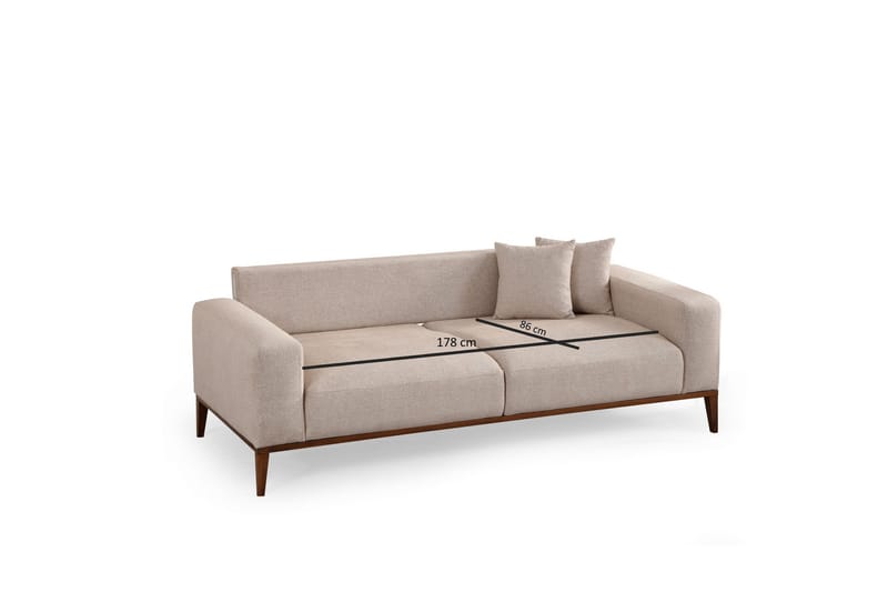 Sinor Bäddsoffa 4-sits Beige - Möbler - Vardagsrum - Bäddsoffor - 4-sits bäddsoffa