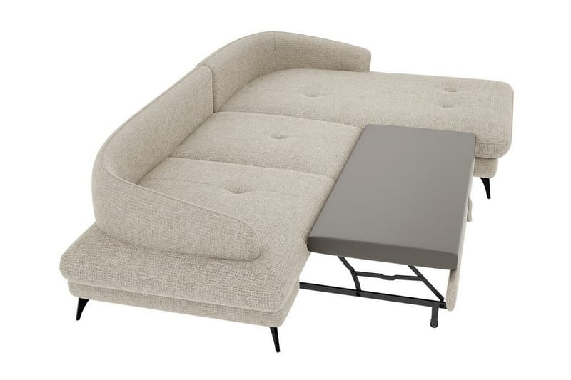 Telford 3-sits Hörnbäddsoffa Beige - Möbler - Vardagsrum - Bäddsoffor - Hörnbäddsoffa