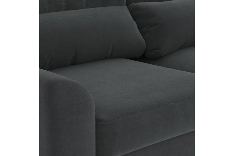 TITTO Hörnbäddsoffa Mörkgrå 235x54/100x96 cm - Möbler - Vardagsrum - Bäddsoffor - U bäddsoffa