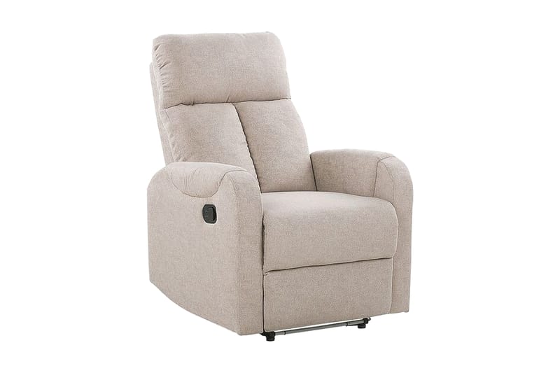 RAUHALA Fåtölj LED-belysning + USB-port Beige - Möbler - Vardagsrum - Fåtöljer - Biofåtöljer & reclinerfåtöljer