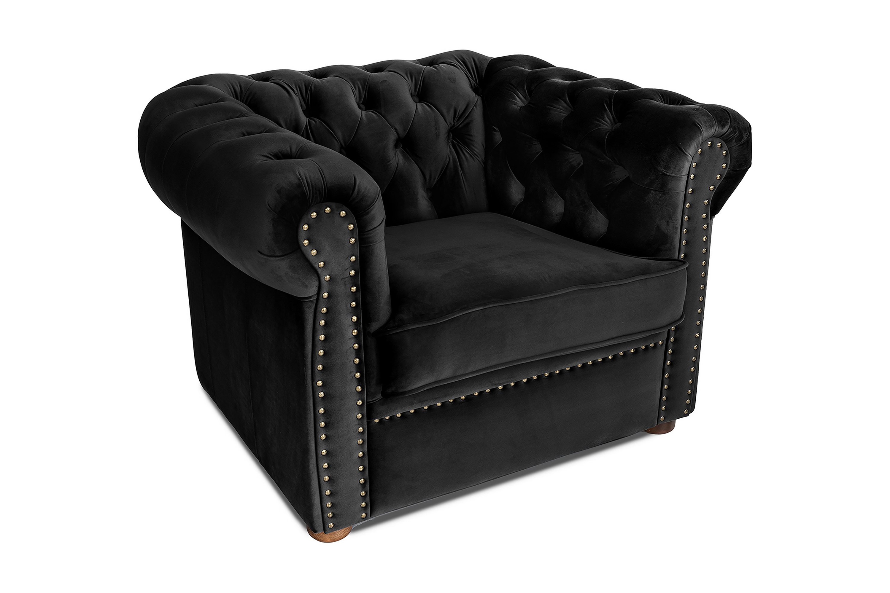 CHESTERFIELD DELUXE Fåtölj Svart - Chesterfield fåtölj