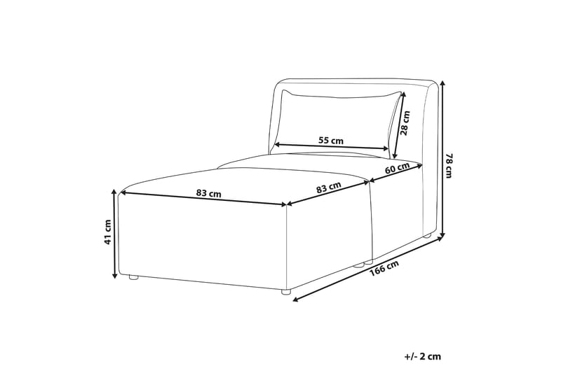 Fabjerg Schäslong 83 cm - Beige - Möbler - Vardagsrum - Fåtöljer - Schäslongfåtöljer & divanfåtöljer