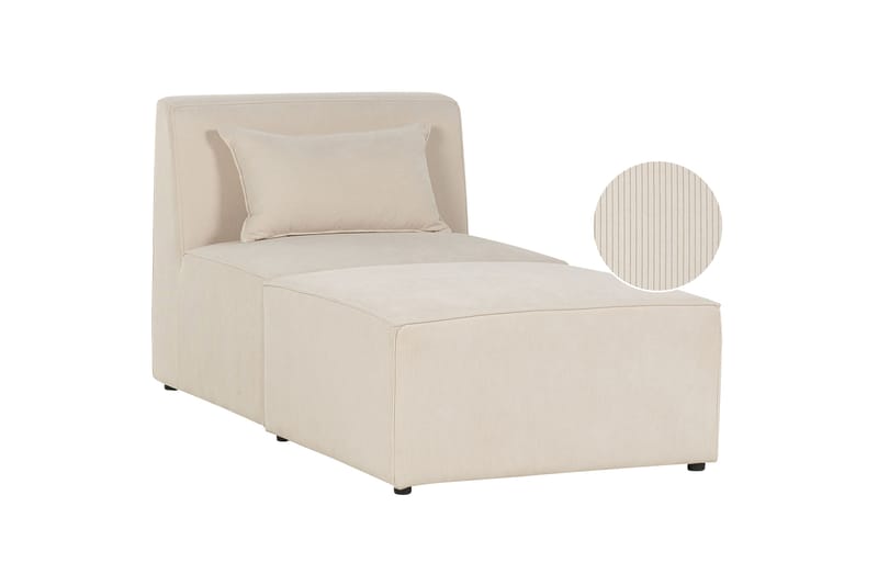 Fabjerg Schäslong 83 cm - Beige - Möbler - Vardagsrum - Fåtöljer - Schäslongfåtöljer & divanfåtöljer