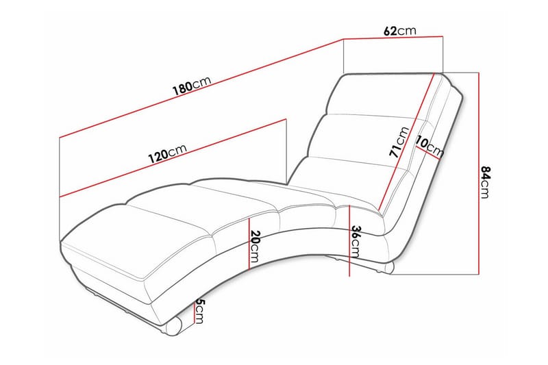 Kintore Liggfåtölj 62 cm 84x Mörkblå - Möbler - Vardagsrum - Fåtöljer - Liggfåtöljer