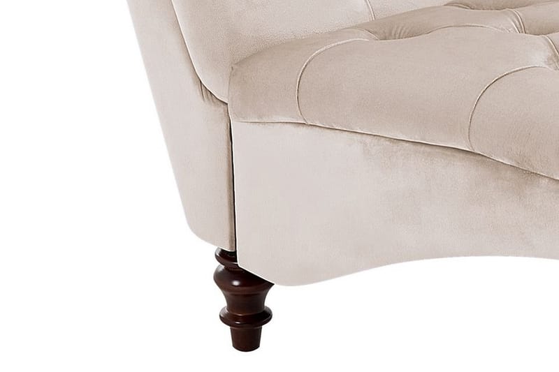 YANARIA Schäslong Sammet Beige - Möbler - Vardagsrum - Fåtöljer - Liggfåtöljer