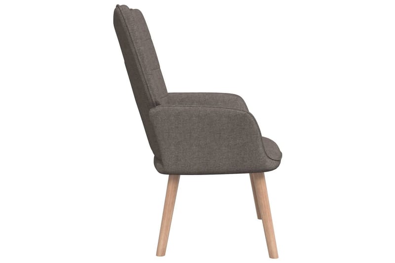 Vilstol med pall 62x68,5x96 cm taupe tyg - Möbler - Vardagsrum - Fåtöljer