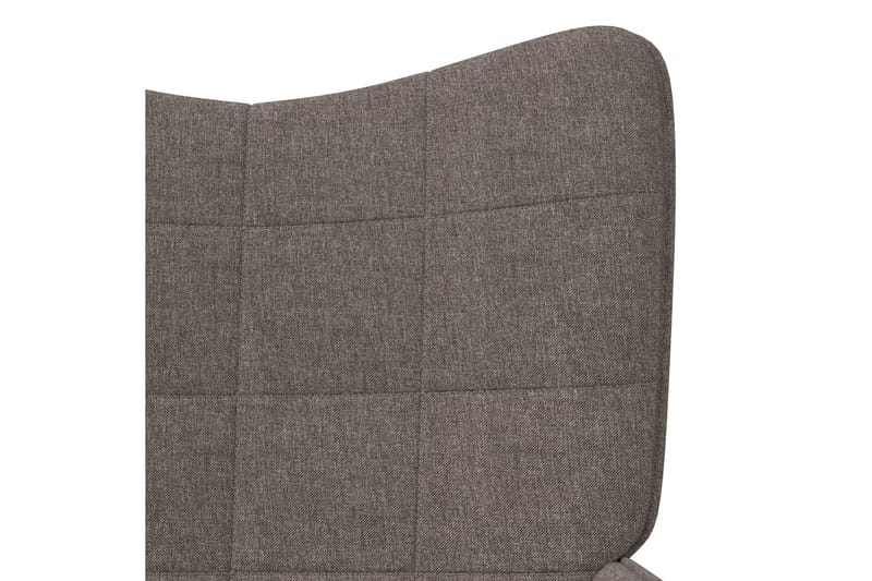 Vilstol med pall 62x68,5x96 cm taupe tyg - Möbler - Vardagsrum - Fåtöljer