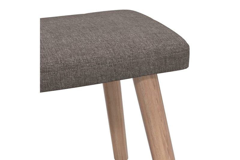 Vilstol med pall 62x68,5x96 cm taupe tyg - Möbler - Vardagsrum - Fåtöljer