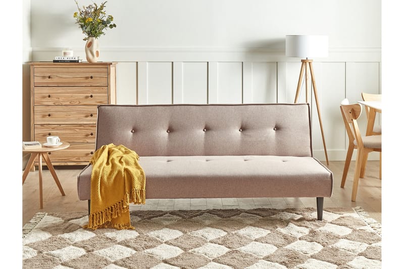 Landstorp Bäddsoffa 3-sits - Beige/Svart - Möbler - Vardagsrum - Bäddsoffor