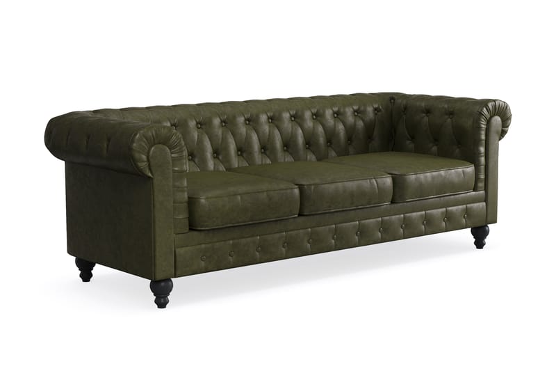 CHESTERFIELD Soffgrupp 3-sits+2-sits Grön - Möbler - Vardagsrum - Soffgrupper - Chesterfield soffgrupp