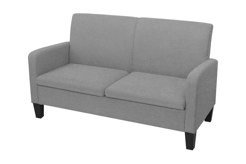 2-sitssoffa 135x65x76 cm ljusgrå - Grå - Möbler - Vardagsrum - Soffor - 2-sits soffor