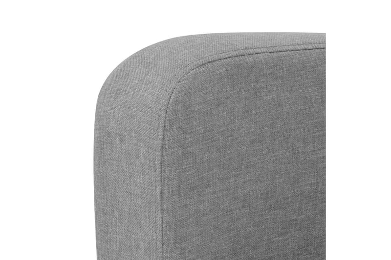 2-sitssoffa 135x65x76 cm ljusgrå - Grå - Möbler - Vardagsrum - Soffor - 2-sits soffor