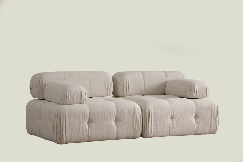 BELGIN Bubblig Soffa 2-sits Ljusbeige - Möbler - Vardagsrum - Soffor - 2-sits soffor