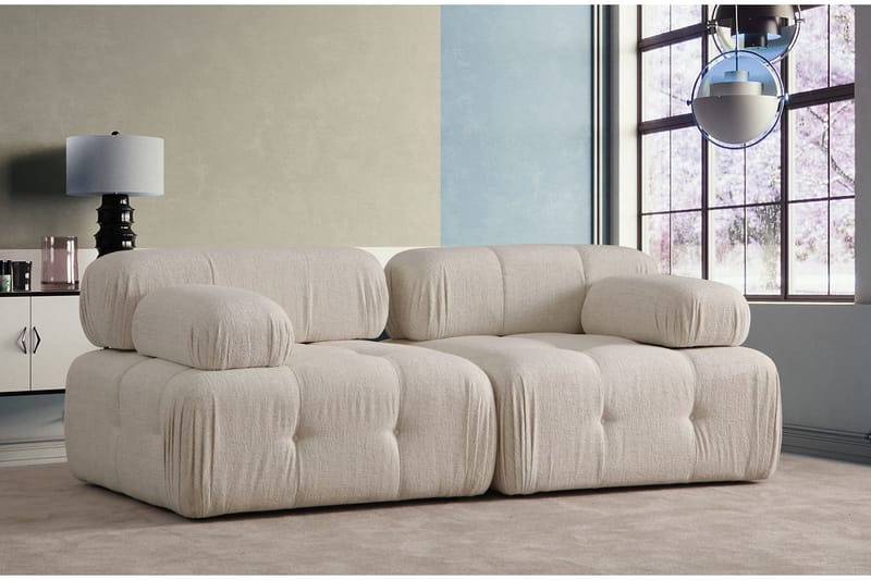 BELGIN Bubblig Soffa 2-sits Ljusbeige - Möbler - Vardagsrum - Soffor - 2-sits soffor