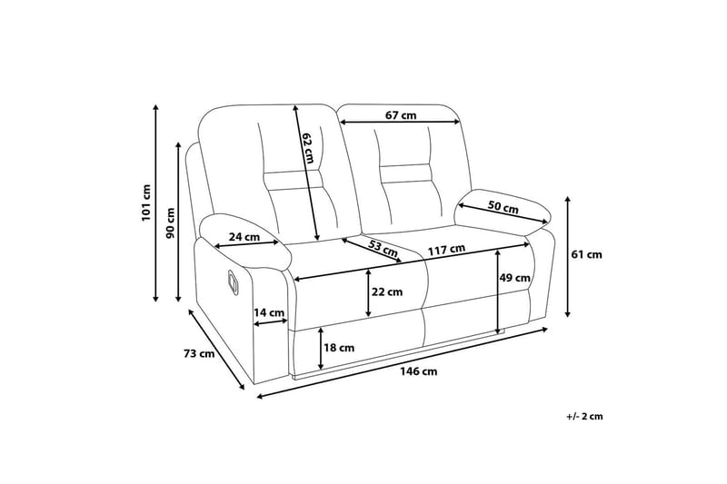 BERGEN Soffa 2 sits - Möbler - Vardagsrum - Soffor - 2-sits soffor