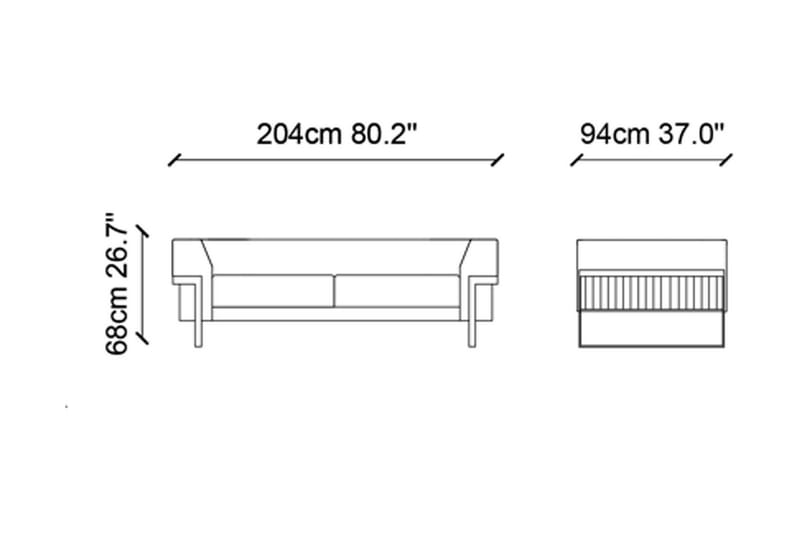 Broadwood Soffa 2-sits Röd - Möbler - Vardagsrum - Soffor - 2-sits soffor