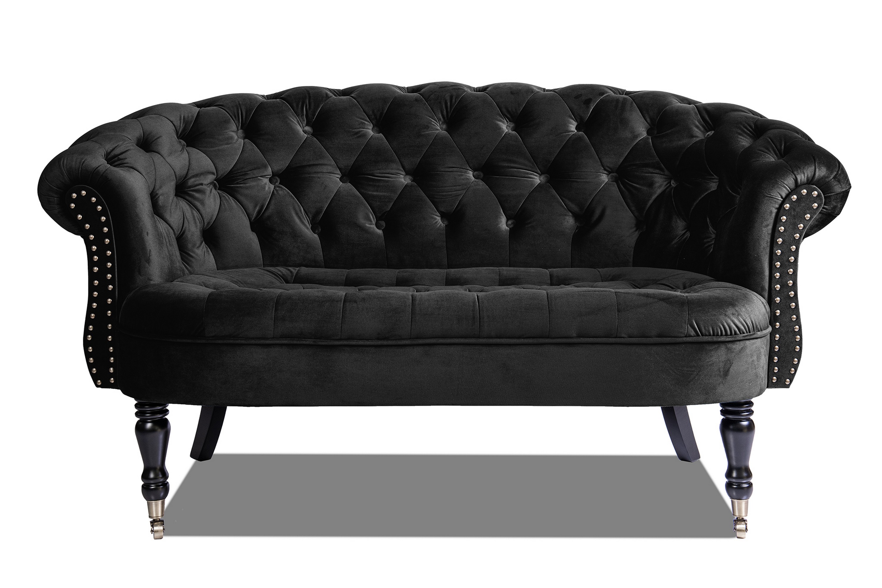 Chesterfield Ludo Soffa 2-sits Svart - 2-sits soffor