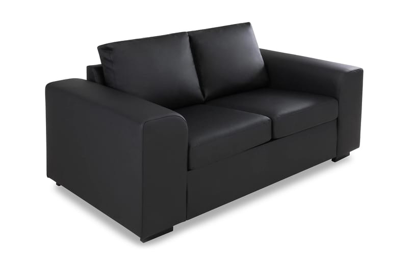 CONNECT 2-sits Soffa Konstläder Svart - Möbler - Vardagsrum - Soffor - 2-sits soffor