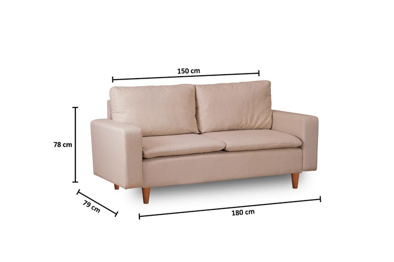 Lungo  Soffa 2-sits Beige - Möbler - Vardagsrum - Soffor - 2-sits soffor